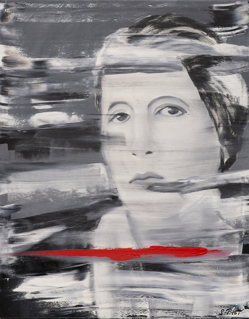 « L’effet Matilda » Huile sur toile, Lise Meitner, 2021